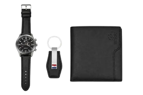 SET BILLETERA+LLAVERO+RELOJ EN CAJA DE REGALO
