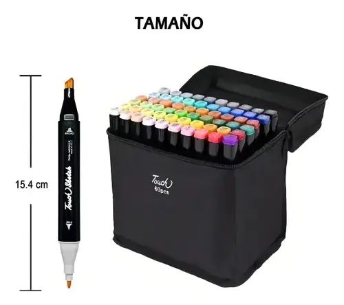 Set Arte 80 marcadores con doble punta + estuche - imagen 2