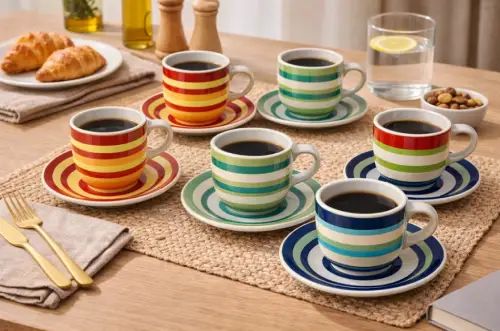 Juego de tazas de té 12 piezas 350cc - imagen 2