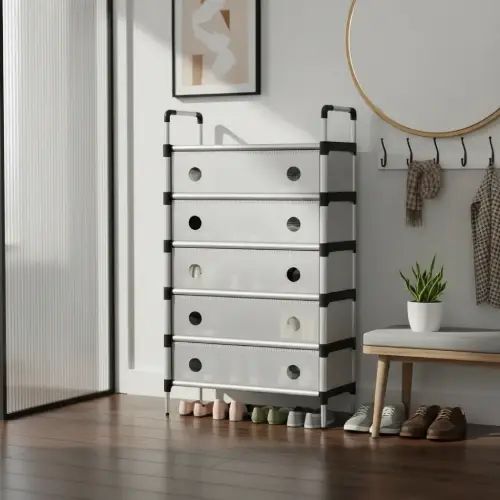 ORGANIZADOR DE ROPA Y CALZADO 5 ESTANTES 63x28x110cm - imagen 2