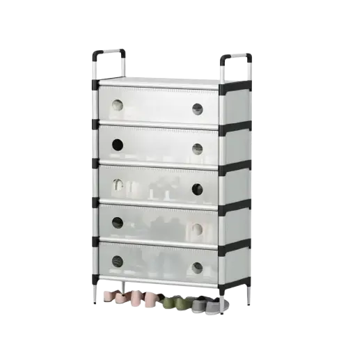 ORGANIZADOR DE ROPA Y CALZADO 5 ESTANTES 63x28x110cm