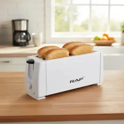 Tostadora RAF 4 rebanadas acero inoxidable 1200W - imagen 3
