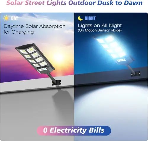 Farol Solar Exterior 60x14,5cm Luz LED - imagen 3