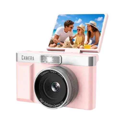 CÁMARA DIGITAL RECARGABLE HD 64MP 2.4" SD 300mAh 9.5x5.8x2.2cm - imagen principal