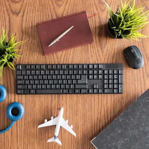 COMBO INALÁMBRICO TECLADO EN ESPAÑOL + MOUSE USB ABS - imagen 2