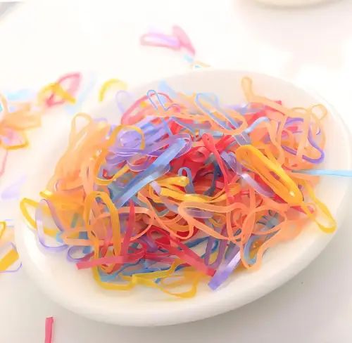GOMITAS PARA TRENZAS Multicolor, Marrón y Amarillo - imagen 3