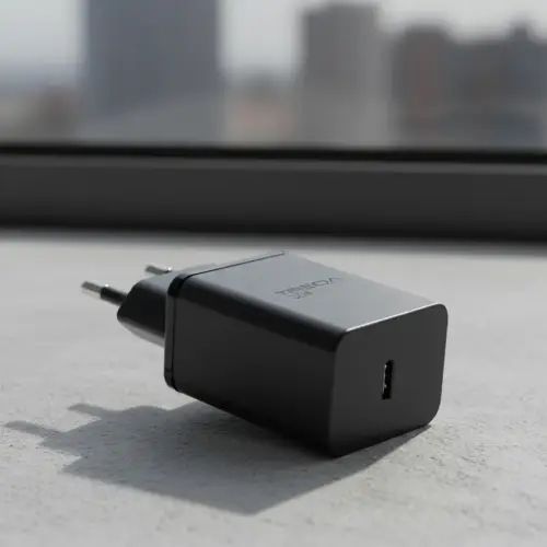 CARGADOR TIPO C CARGA RAPIDA CON CABLE C-C TREQA ABS 100-240V 36W - imagen 2