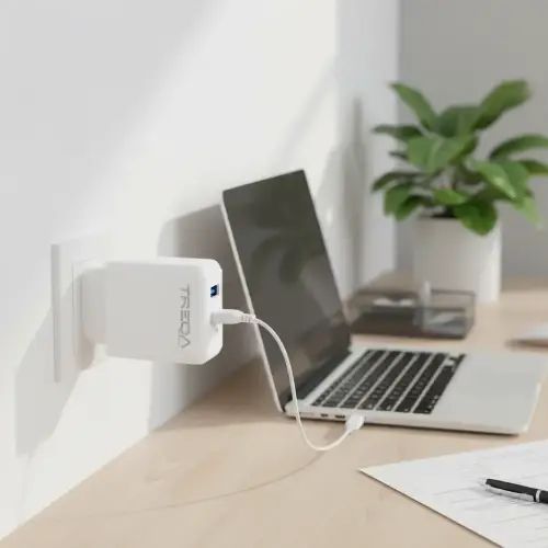 CARGADOR TREQA USB DOBLE 5V 3.1A (2.1 + 1.0) 100-240V ABS - imagen 4
