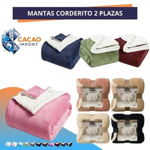 MANTA CORDERITO 2 PLAZAS -- POR UNIDAD