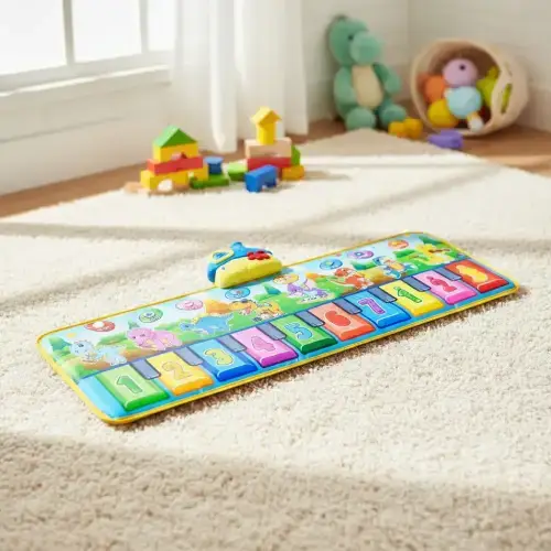 ALFOMBRA PLEGABLE INTERACTIVA MÚSICAL PARA NIÑOS VARIAS MELODÍAS/DISEÑOS 110x36cm - imagen 2