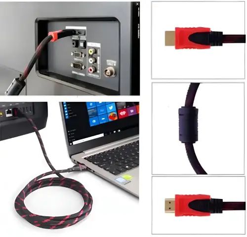 CABLE HDMI HDTV 10m REDONDO - imagen 2