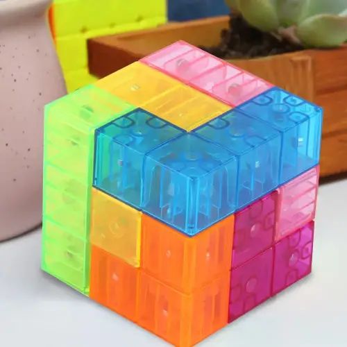 BLOQUES MAGNÉTICOS TIPO TETRIS ABS --- 6 UNIDADES - imagen 2