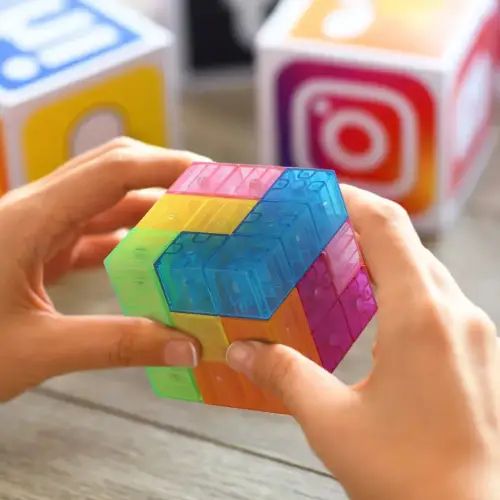 BLOQUES MAGNÉTICOS TIPO TETRIS ABS --- 6 UNIDADES - imagen 3