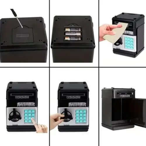 Alcancía Cajera Automática con Clave de 4 Dígitos Luces y Sonidos - imagen 4