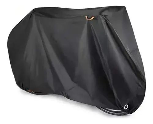 Funda Impermeable Para Bicicleta Con Forro Talle M  Llanta Color Negro - imagen 2