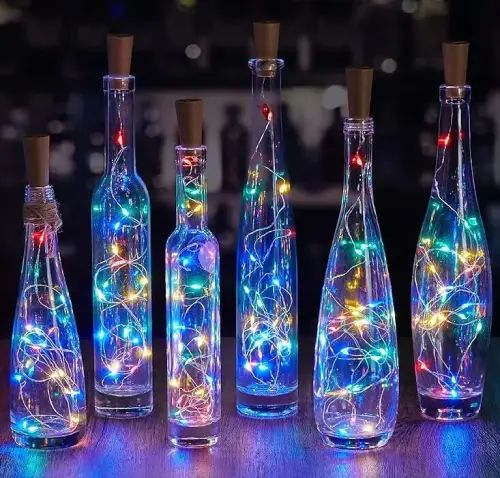 LUCES DE NAVIDAD VARIOS COLORES Y DORADAS 2M - imagen 2