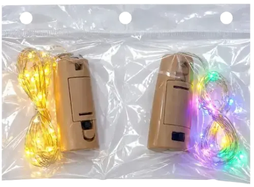 LUCES DE NAVIDAD VARIOS COLORES Y DORADAS 2M - imagen 1