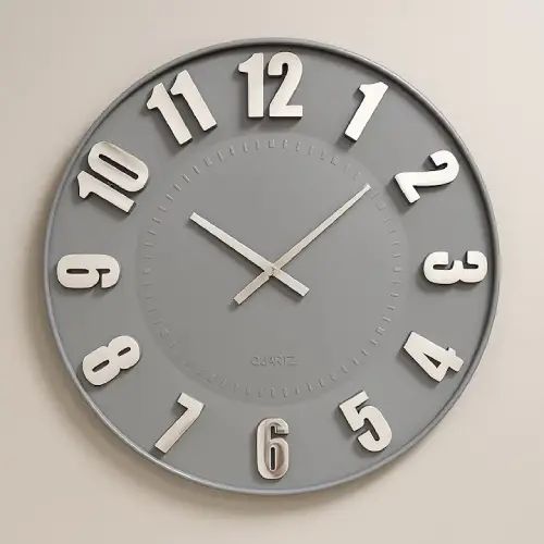 Reloj De Pared Numeros Grandes 30cm Analógico Moderno - imagen 2