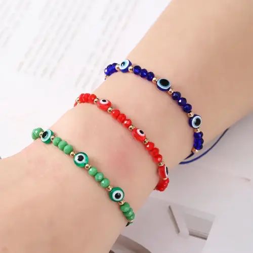 KIT/SET PULSERAS OJO TURCO COLORES --- 12 UNIDADES - imagen 2