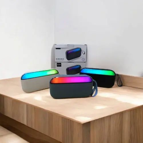 PARLANTE PORTÁTIL BLUETOOTH RECARGABLE LUCES LED 5W - imagen 2