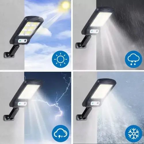 Farol Solar Exterior 37x13cm Luz LED - imagen 2