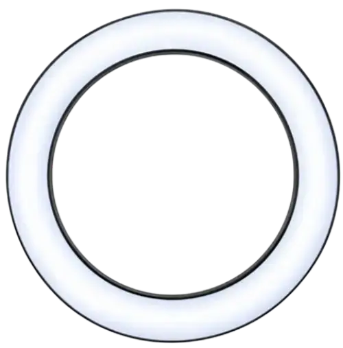 ARO DE LUZ PARA TRÍPODE BLANCA 25cm - imagen 1