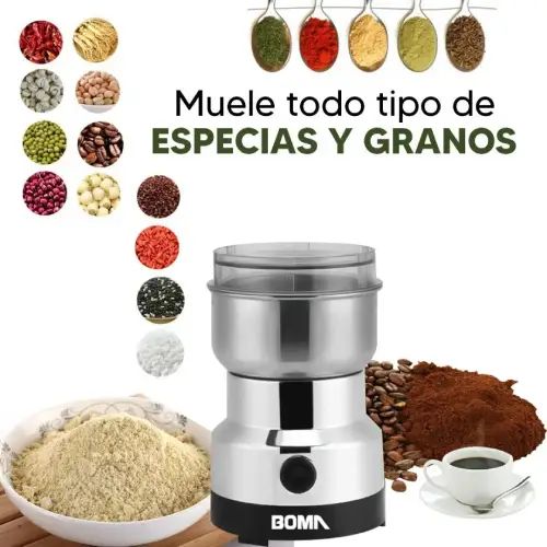 MOLINILLO ELÉCTRICO PARA CAFÉ/ESPECIAS/GRANOS BOMA 300ml 150W 15.5x10.5cm - imagen 2