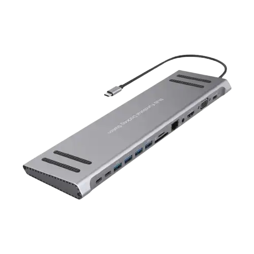 ESTACIÓN USB-C CABLE 22cm 14 EN 1 28x8x1.8cm - imagen 1