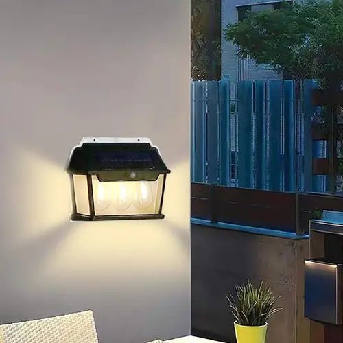Foco Solar LED 3 Bombillas Panel Solar Sensor Movimiento - imagen 3