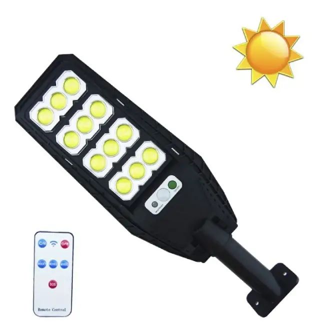 Reflector Solar Led Marca Jortan Con Brazo y Control Remoto - imagen 3