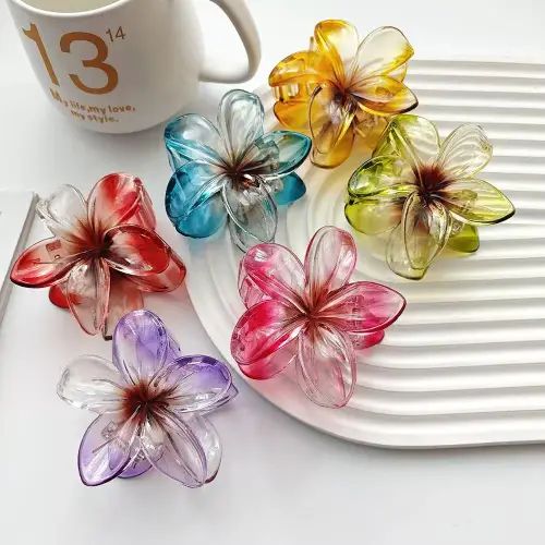 PINZA DE PELO DISEÑO FLOR ELEGANTE 8cm - imagen 2