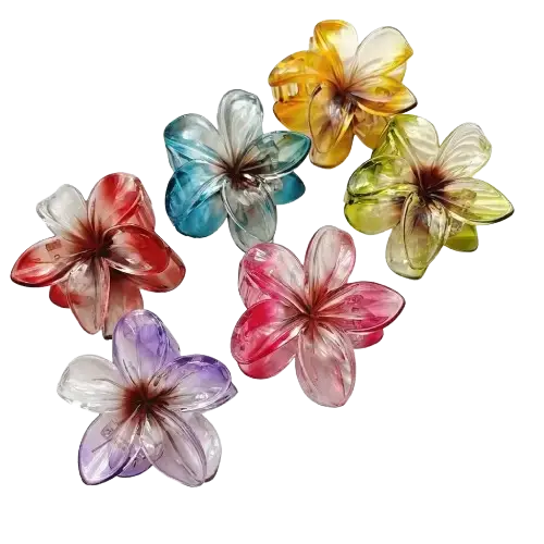 PINZA DE PELO DISEÑO FLOR ELEGANTE 8cm