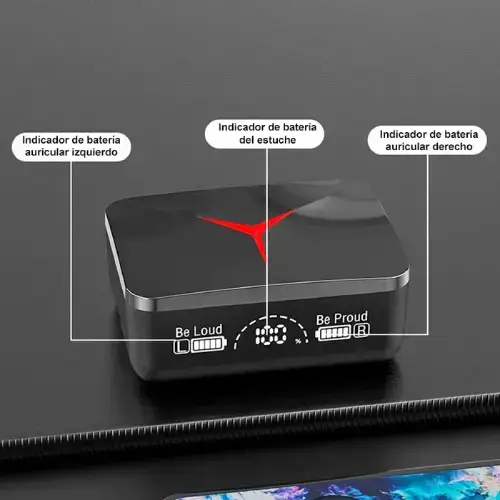 Auriculares Inalámbricos 5.3, Cancelación de Ruido, Display LED e Indicador de Carga - imagen 2