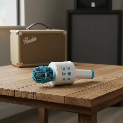 MICRÓFONO INALÁMBRICO PARA KARAOKE CON ALTAVOZ 1200mAH 5W - imagen 3