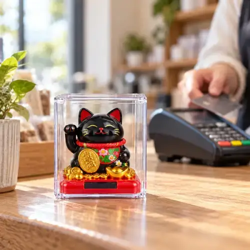 GATO DE LA SUERTE SOLAR 5 MODELOS DIFERENTES 7x6x7,2cm - imagen 2
