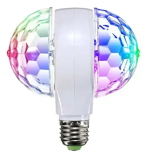 Lampara Giratoria Led Doble De Colores Rgb - imagen principal