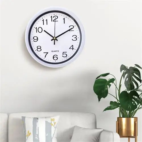 RELOJ DE PARED ANALÓGICO A PILA QUARTZ 20cm - imagen 2