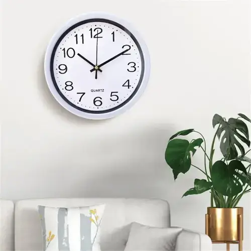 RELOJ DE PARED ANALÓGICO A PILA QUARTZ 20cm - imagen 2