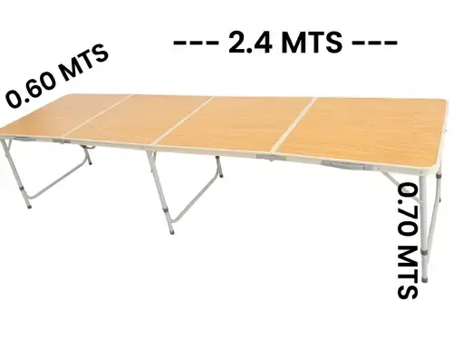 Mesa Plegable Extra Grande 2.4mx70cmx60cm - imagen 2