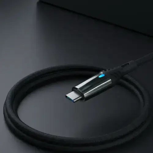 CABLE REFORZADO DE CARGA Y DATOS TREQA LED USB-C 5.1A 5V 1M - imagen 4