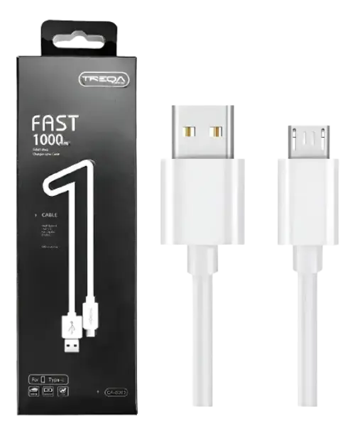CABLE RÁPIDO MICRO USB TREQA 1M