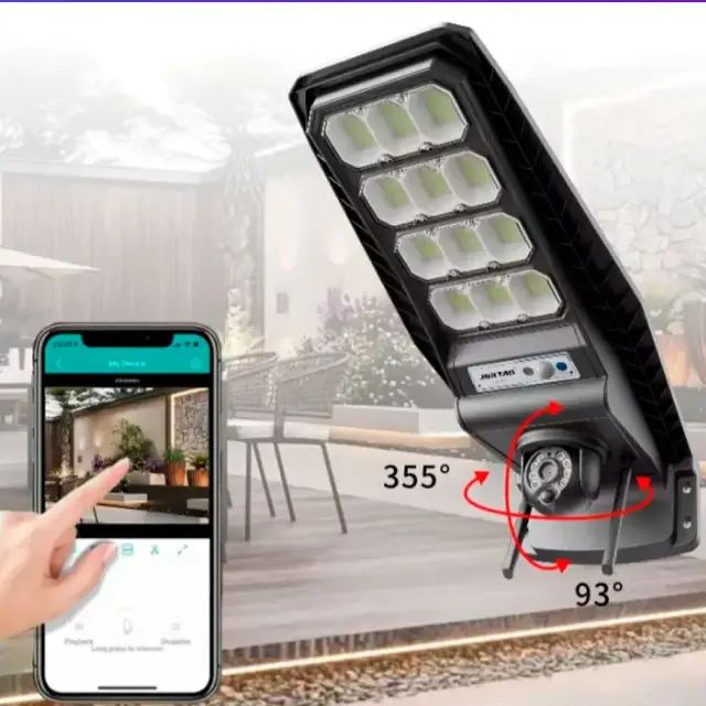 Foco Solar 400w Led Con Cámara Robotica Wifi - imagen 2
