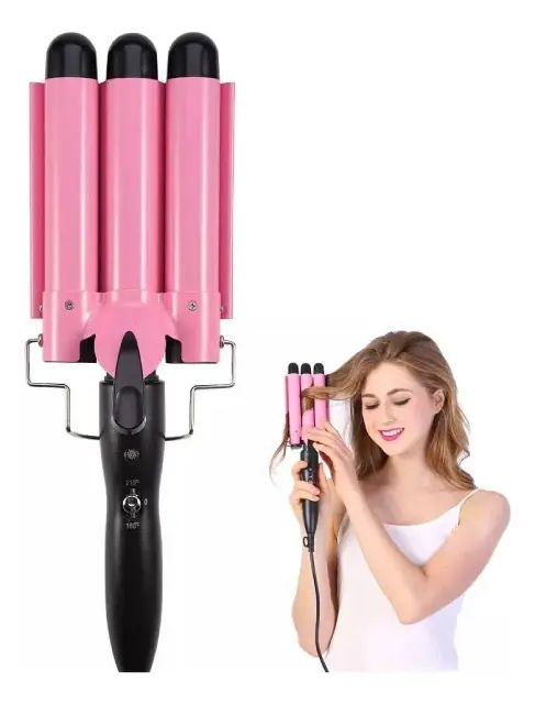 Onduladora/rizadora 3 Barriles Grande Para Cabello - imagen 2