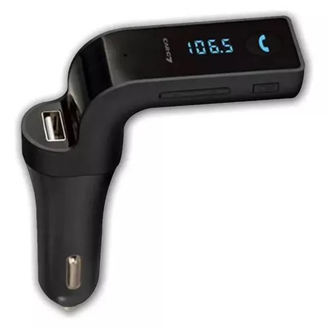Adaptador Bluetooth para Auto Transmisor Fm Cargador y Radio - imagen 2