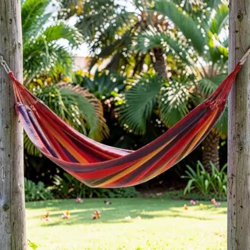 HAMACA PARAGUAYA 2 PLAZAS + CUERDA 150×190cm - imagen 2