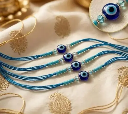 KIT/SET PULSERAS DISEÑO OJO TURCO AZUL --- 12 UNIDADES - imagen 3