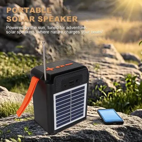 PARLANTE PORTÁTIL 2.5" SOLAR 1800mAh 15W - imagen 2