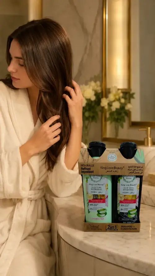 PACK SHAMPOO+ACONDICIONADOR KING LOVE ALOE 400ML - imagen 4
