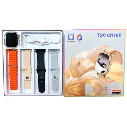 SMARTWATCH T20 ULTRA CON 4 MALLAS INTERCAMBIABLES PANTALLA 1.78" 3.7V - imagen 3