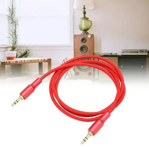 CABLE DE AUDIO TREQA PLUG 3.5 STEREO COBRE+TEJIDO NYLON 1M - imagen 2